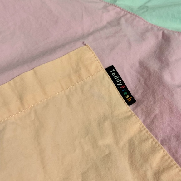 Teddy fresh pastel color block button down - Picture 3 of 4